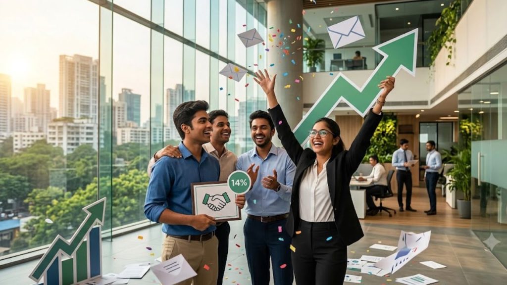 भारत में White-Collar Hiring में 14% बढ़ोतरी